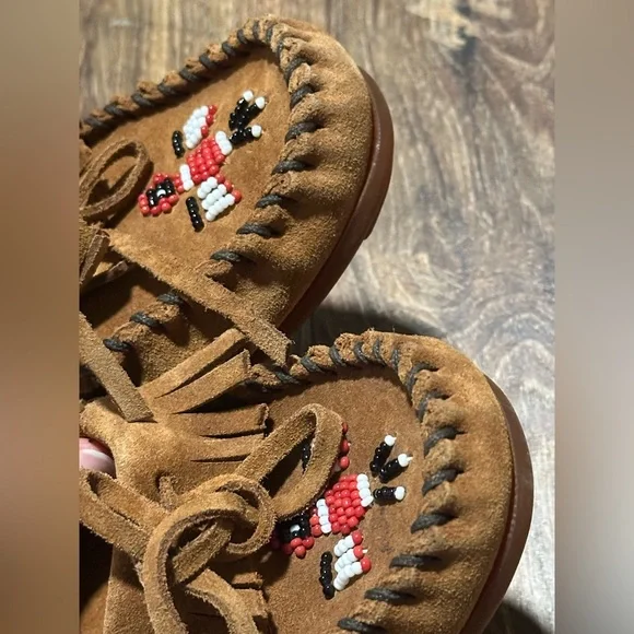 Brown Moccasin Flats size 9.5 - Picture 3 of 6